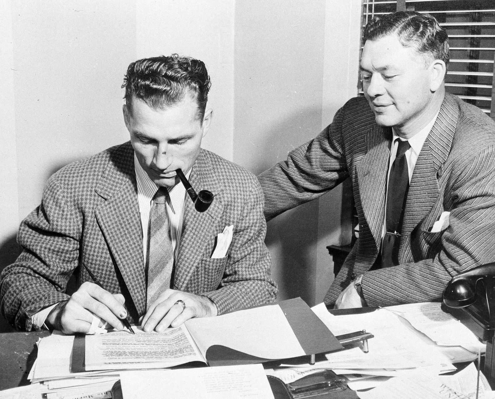 Hutson tests out new role in 1943